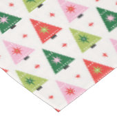 Weihnachtsbaum Mod Mitte des Jahrhunderts Tischdecke (Schrägansicht)