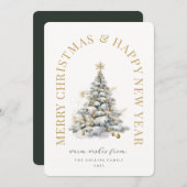 Weihnachtsbaum Modern Feiertagskarte (Vorne/Hinten)