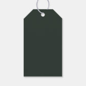 Weihnachtsbaum Modern Geschenkanhänger (Rückseite)