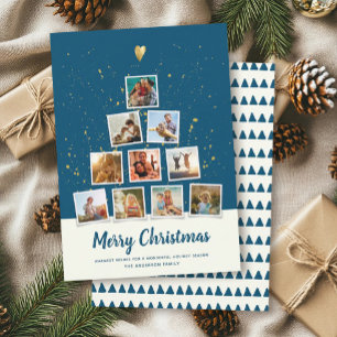 Weihnachtsbaum Modern Instagram Foto Collage Spaß Feiertagskarte