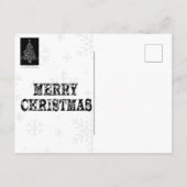 Weihnachtsbaum Modern Postkarte (Rückseite)