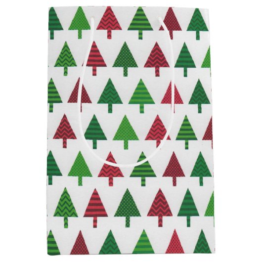 Weihnachtsbaum Moderne Elegante Einfache Ferien Mittlere Geschenktüte (Vorderseite)