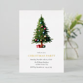 Weihnachtsbaum Moderne Feier Folieneinladung (Stehend vorne)