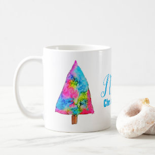 Weihnachtsbaum moderne Funkfarben Kaffeetasse