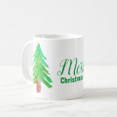 Weihnachtsbaum moderne Funkfarben Kaffeetasse (Vorderseite Links)