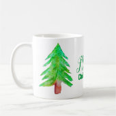Weihnachtsbaum moderne Funkfarben Kaffeetasse (Links)