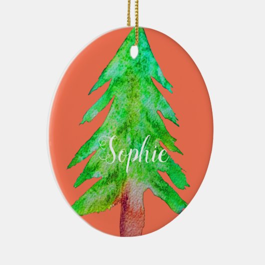 Weihnachtsbaum moderne Funkfarben Keramik Ornament (Rechts)