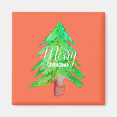 Weihnachtsbaum moderne Funkfarben Magnet (Vorne)