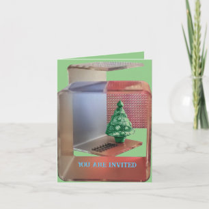 Weihnachtsbaum - Moderne OFFICE - Feiertage Einladung