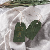 Weihnachtsbaum ・ Moderner, duftiger, grüner Samtsa Geschenkanhänger