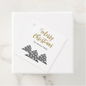 Weihnachtsbaum Moderner Familienurlaub Kraft Geschenkanhänger (Beispiel)