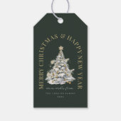 Weihnachtsbaum Modernes Grün Geschenkanhänger (Vorderseite)