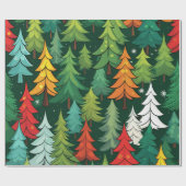 Weihnachtsbaum, modernes Musterpapier Geschenkpapier (Flach)
