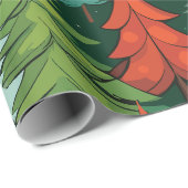 Weihnachtsbaum, modernes Musterpapier Geschenkpapier (Rolleneckpunkt)