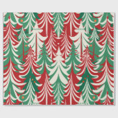 Weihnachtsbaum Modernes Musterpapier Geschenkpapier (Flach)