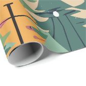 Weihnachtsbaum Modernes Musterpapier Geschenkpapier (Rolleneckpunkt)