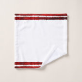 Weihnachtsbaum Modernes Urlaubsmuster Rot Badhandtuch Set (Waschlappen)