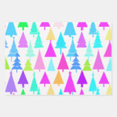 Weihnachtsbaum Modernes Verpackungspapier Geschenkpapier Set (Vorderseite 3)