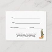 Weihnachtsbaum Modernes Weihnachtsgeschenkzertifik Rabattkarte (Rückseite)