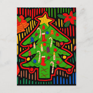 Weihnachtsbaum-Mola von der San Blas-Insel Postkarte