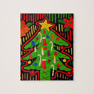 Weihnachtsbaum-Mola von der San Blas-Insel Puzzle