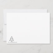 Weihnachtsbaum Monogram Holiday Family Mitteilungskarte (Vorderseite)