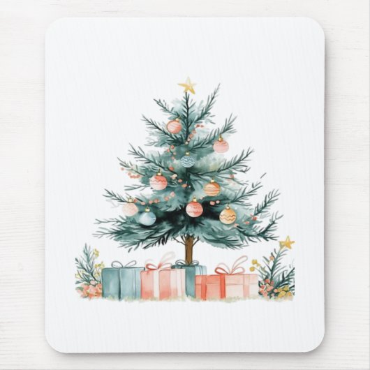 Weihnachtsbaum Mousepad (Vorne)