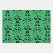 Weihnachtsbaum - Musiknote und Symbole Geschenkpapier Set (Vorderseite 3)