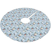 Weihnachtsbaum-Muster-Baumskirt Polyester Weihnachtsbaumdecke (Schrägansicht)
