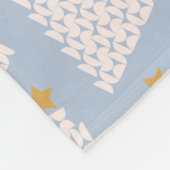 Weihnachtsbaum Muster Blau Fleecedecke (Ecke)