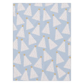 Weihnachtsbaum Muster Blau Tischdecke (Vorderseite)