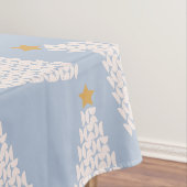 Weihnachtsbaum Muster Blau Tischdecke (Beispiel)