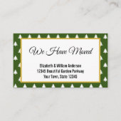 Weihnachtsbaum-Muster Feiertage-Ankündigung Begleitkarte (Vorderseite)