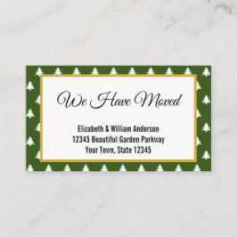 Weihnachtsbaum-Muster Feiertage-Ankündigung Begleitkarte