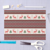 Weihnachtsbaum-Muster für Rentiere | Urlaub Seidenpapier (Handwerk)