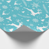 Weihnachtsbaum-Muster Geschenkpapier (Ecke)