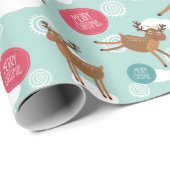 Weihnachtsbaum-Muster Geschenkpapier (Rolleneckpunkt)