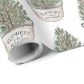 Weihnachtsbaum-Muster Geschenkpapier (Rolleneckpunkt)