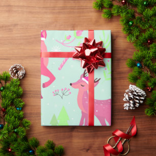 Weihnachtsbaum-Muster Geschenkpapier