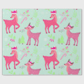 Weihnachtsbaum-Muster Geschenkpapier (Flach)