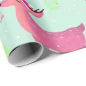 Weihnachtsbaum-Muster Geschenkpapier (Rolleneckpunkt)