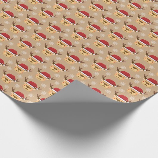 Weihnachtsbaum-Muster Geschenkpapier (Ecke)