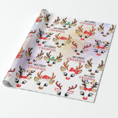 Weihnachtsbaum-Muster Geschenkpapier (Ungerollt)