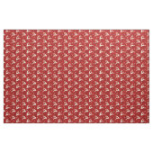 Weihnachtsbaum Muster Gold Red Stoff (Fat Quarter (45,7 x 55,9 cm))