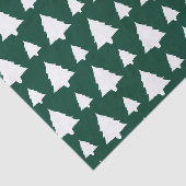 Weihnachtsbaum-Muster grün und weiß Seidenpapier (Ausschnitt)