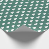 Weihnachtsbaum-Muster in festlicher Flasche Geschenkpapier (Ecke)