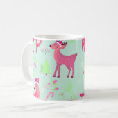 Weihnachtsbaum-Muster Kaffeetasse (Vorderseite Links)