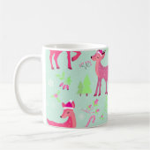 Weihnachtsbaum-Muster Kaffeetasse (Links)