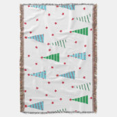 Weihnachtsbaum-Muster-Krustendecke Decke (Vorderseite Vertikal)