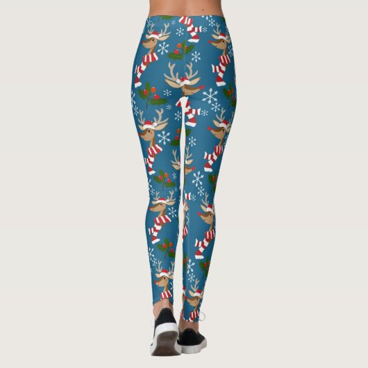Weihnachtsbaum-Muster Leggings (Rückseite)
